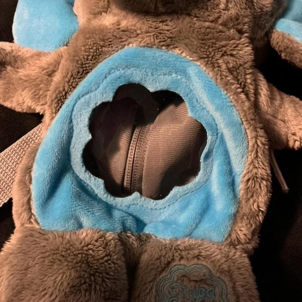 Chupa Chups Elephant Plush Backpack with Vinly Tummy in‎ Gray